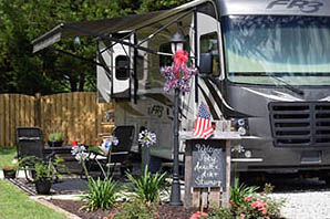 Beautiful rv site at all about relaxing rv park in mobile alabama