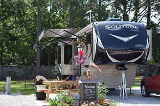 Beautiful RV Site in Mobile AL, at All Abount Relaxing RV Park
